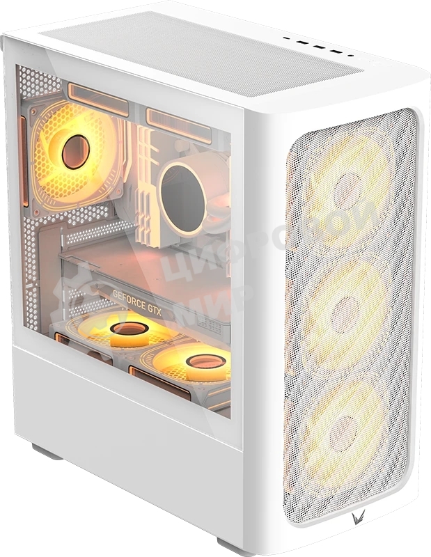 Компьютерный корпус Aerocool/Formula V Line Air Mesh G3 Plus White, MATX, Type-C*1, USB 3.0*2, FRONT 3x120мм FRGb, REAR 1x120мм FRGb