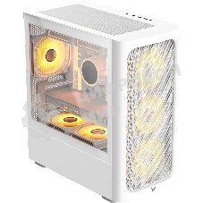 Компьютерный корпус Aerocool/Formula V Line Air Mesh G3 Plus White, MATX, Type-C*1, USB 3.0*2, FRONT 3x120мм FRGb, REAR 1x120мм FRGb