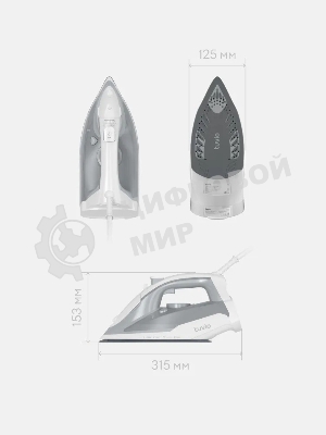 Утюг Tuvio TVC02I беспроводной, с автоотключением, паровой удар 145 г/мин