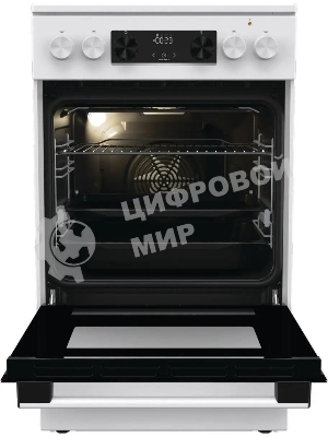 Плита электрическая Gorenje GECS5C70WA белый, конфорок 4 электрических, духовка 70 л, 50 см x 85 см x 59.4 см