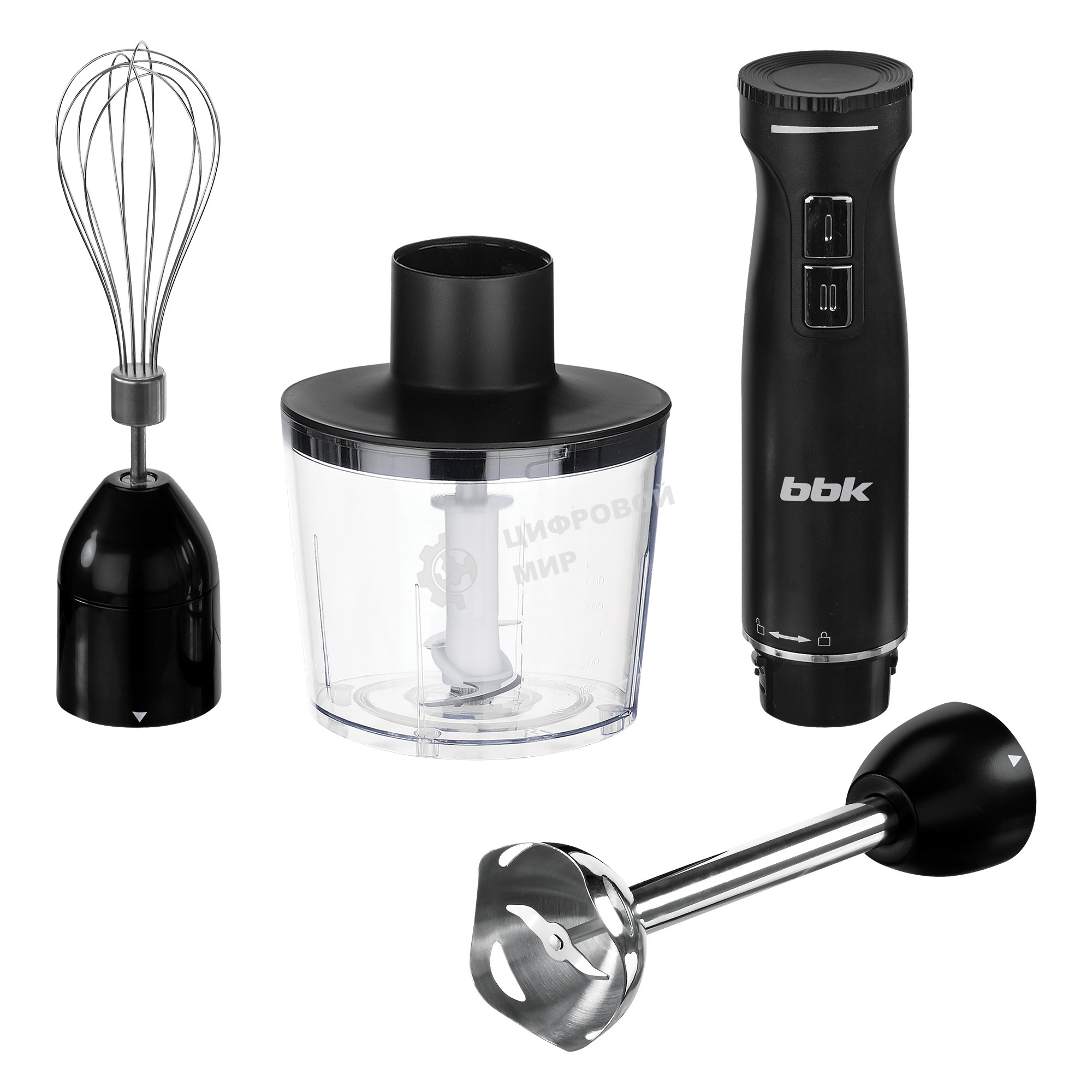 Блендер погружной BBK KBH0813 черный, 1100 Вт, плавная регулировка, турбо