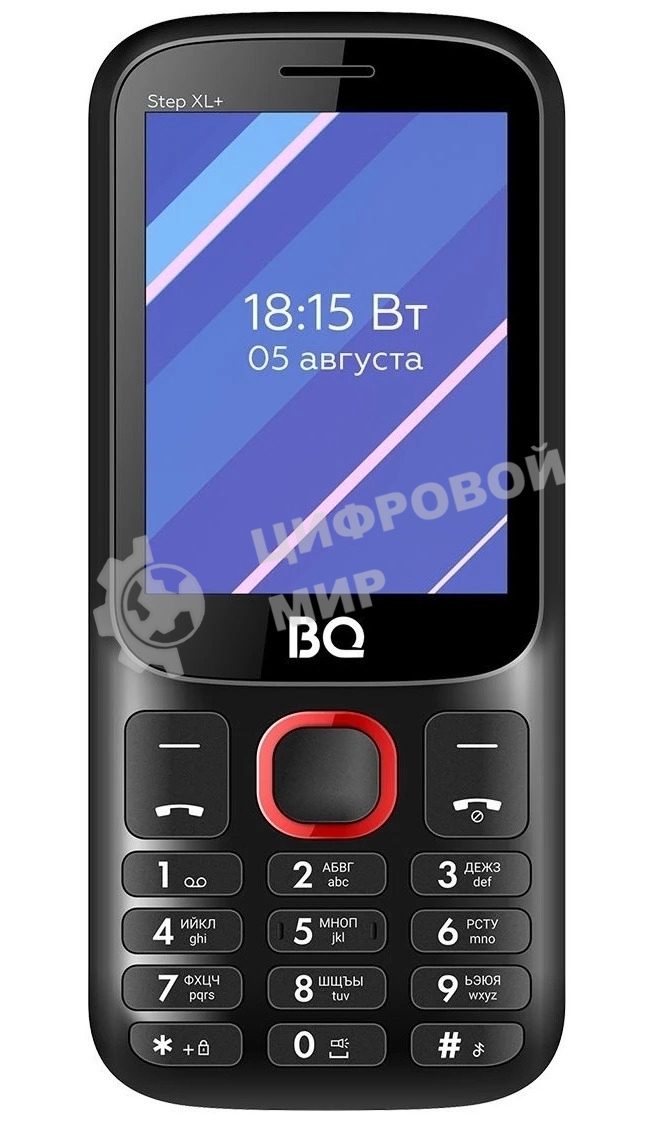 Мобильный телефон BQ 2820 Step XL+ черный/красный