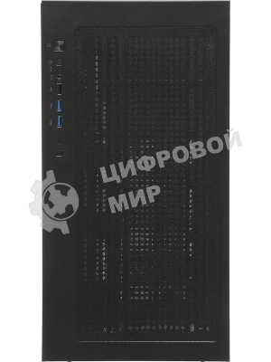 Корпус ACCORD ACC-ZA11B AR Black, Midi-Tower, чёрный, 4 x 120 мм