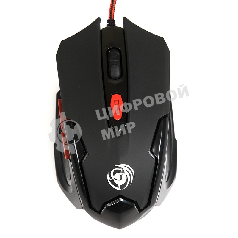 Мышь проводная Dialog Gan-Kata MGK-10U черный, 2400 dpi, USB, кнопки - 6