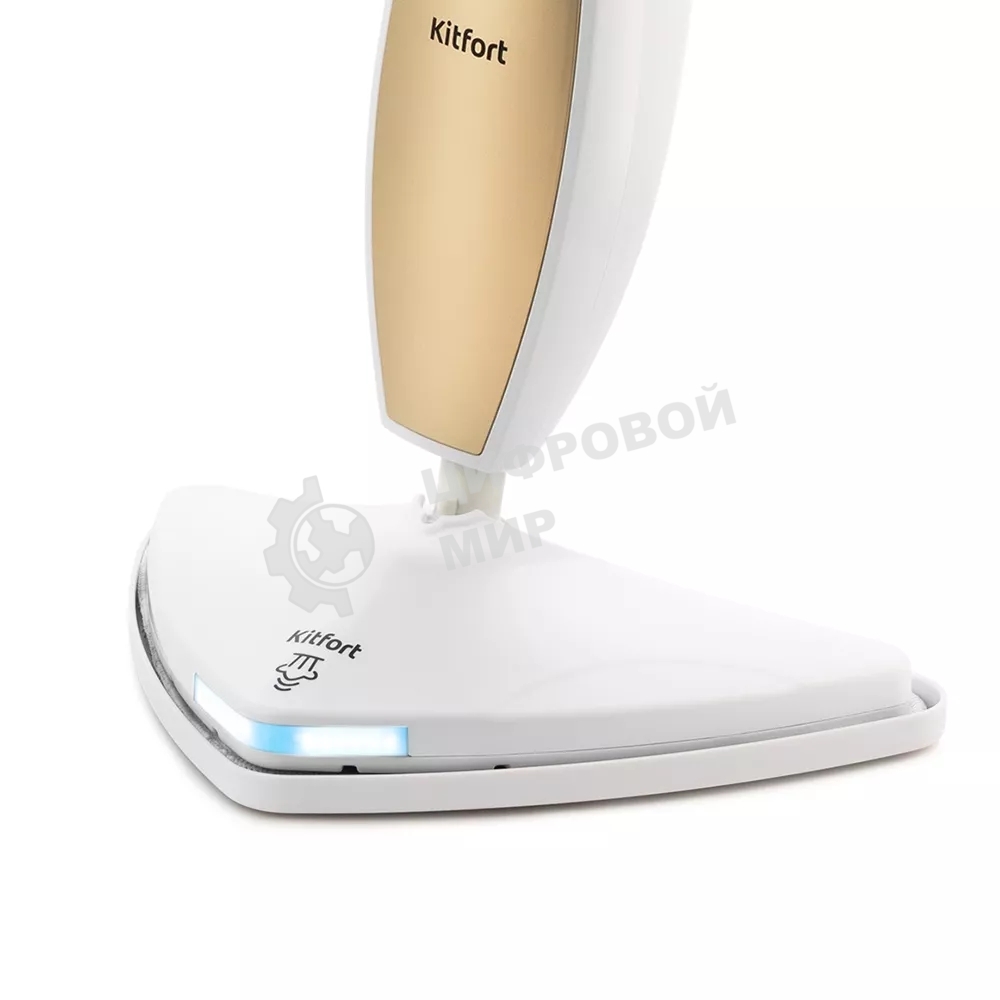 Швабра паровая Kitfort KT-1014 1300Вт золотистый/белый