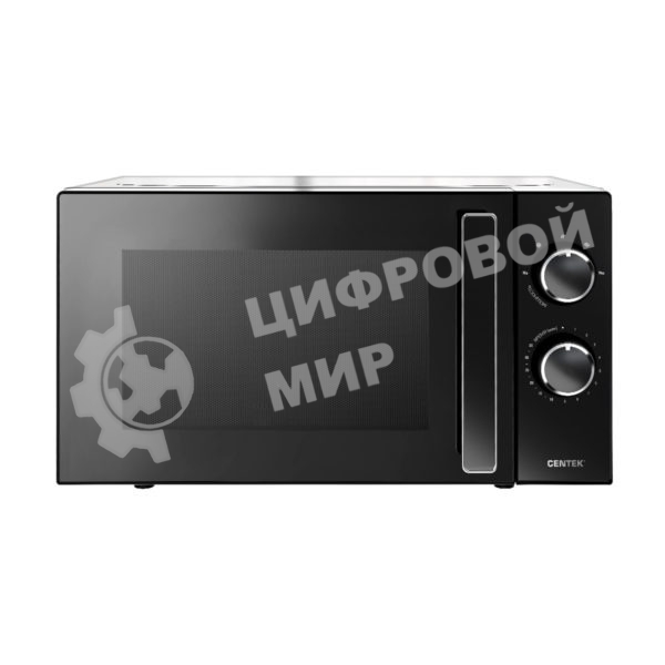 Микроволновая печь Centek CT-1560 черный, 20 л, 700 Вт, переключатели - поворотный механизм