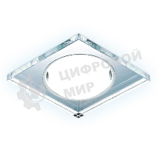 Встраиваемый точечный светильник G215 CL/CH/CLD хром/прозрачный GX53+3W(LED COLD)