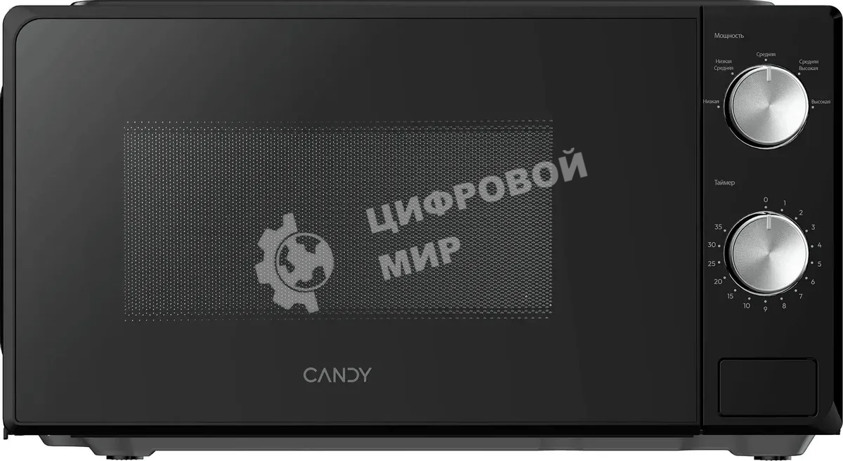 Микроволновая печь Candy CMWO-MM207BA черный, 20 л, 700 Вт, переключатели - поворотный механизм