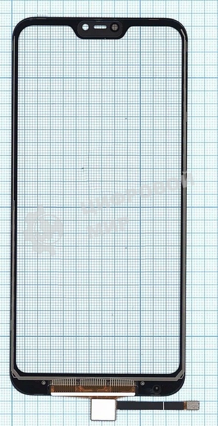 Сенсорное стекло (тачскрин) для Xiaomi Redmi 6 Pro/Mi A2 Lite, черное