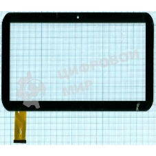 Сенсорное стекло (тачскрин) HN10001 (247x160 мм), черное