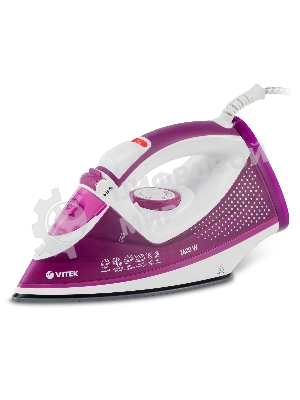 Утюг Vitek VT-8346 2400Вт белый/фиолетовый
