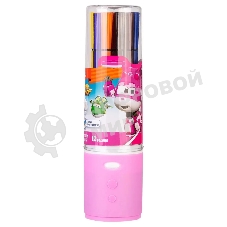 Фломастеры Deli EC150-12 Super Wings 12 цветов, пластиковая туба