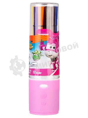 Фломастеры Deli EC150-12 Super Wings 12 цветов, пластиковая туба