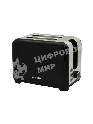 Тостер OURSSON TS2120/BL черный, 930 Вт
