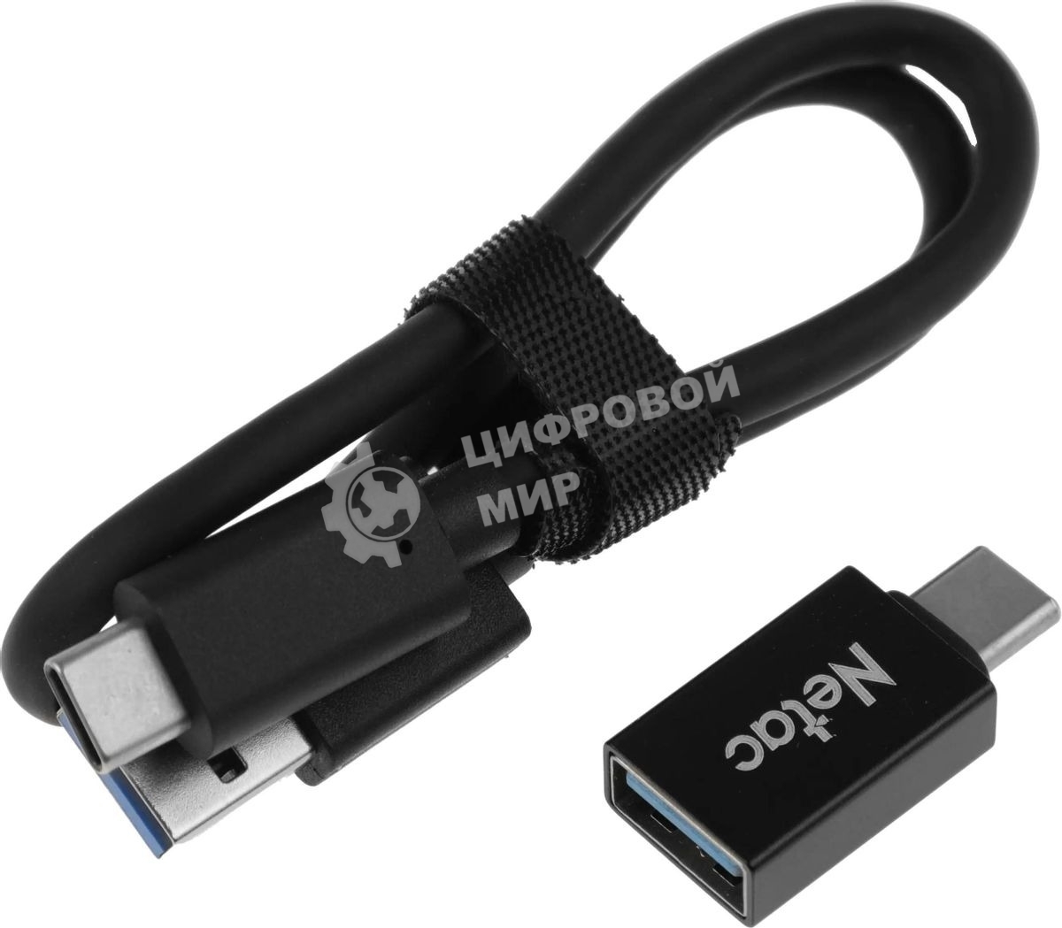 Внешний SSD Netac Z SLIM, 250 Gb, USB 3.2 Gen 2 Type-C, R/W 550/480, черный