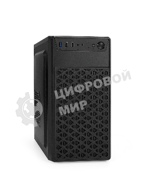 Компьютерный корпус Minitower ExeGate mEVO-7803-XP450 (mATX, БП XP450 с вент. 12см, 2*USB+1*USB 3.0, HD аудио, черный, 2 вент. 12см с RGb подсветкой)