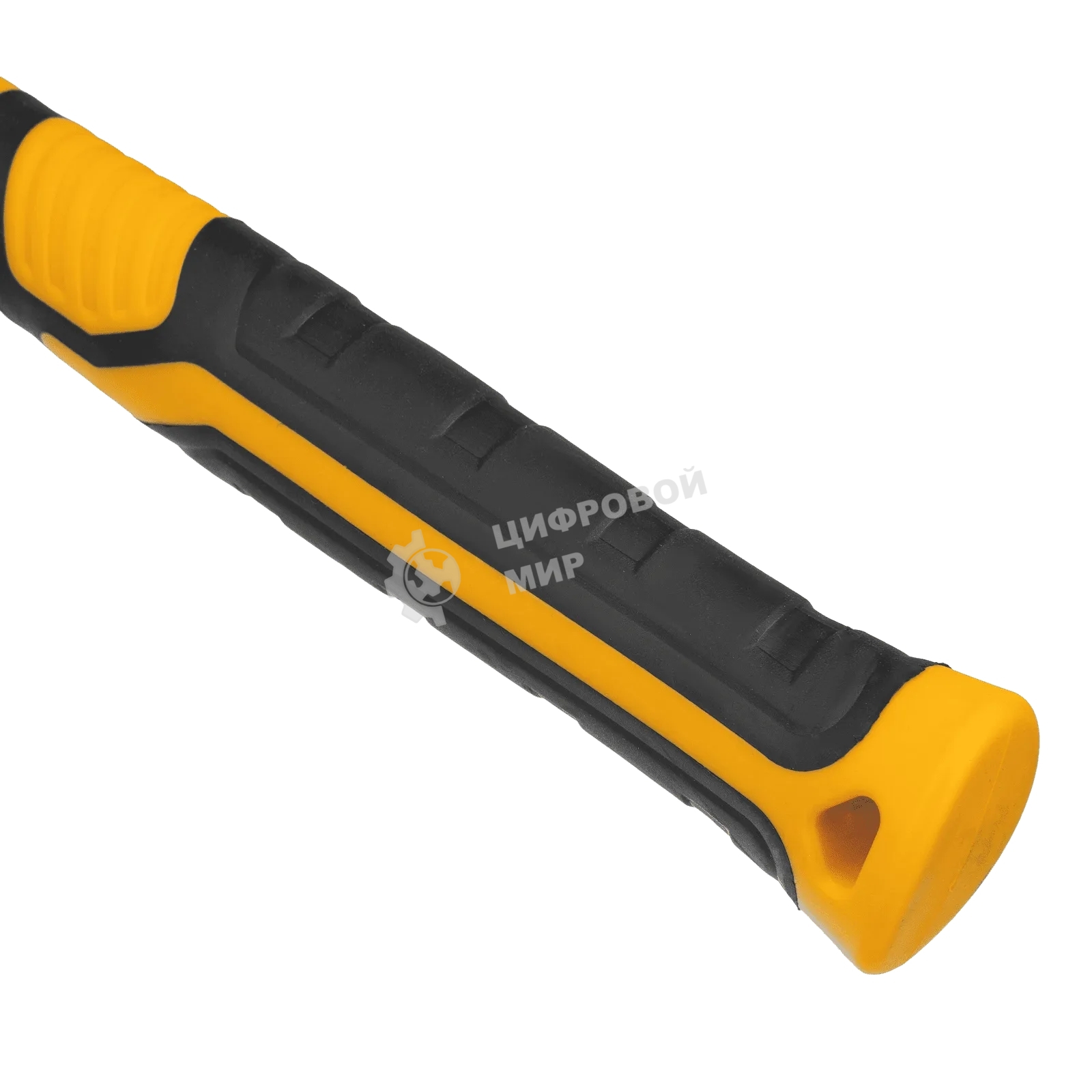 Киянка резиновая Denzel 680 г, черно-белая, фибергласовая рукоятка c TPR покрытием