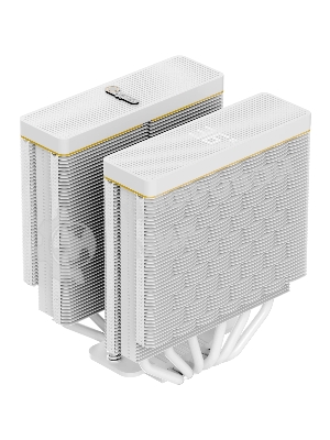 Кулер Ocypus Iota A62 WH Iota-A62-WH белый 120мм алюминий+медь 2000rpm 29db 4-pin 260W 158мм