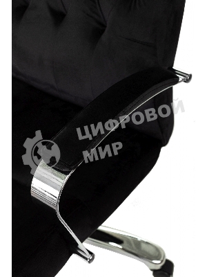 Кресло руководителя Бюрократ T-9928SL Fabric черный Italia Black, крестов. металл хром
