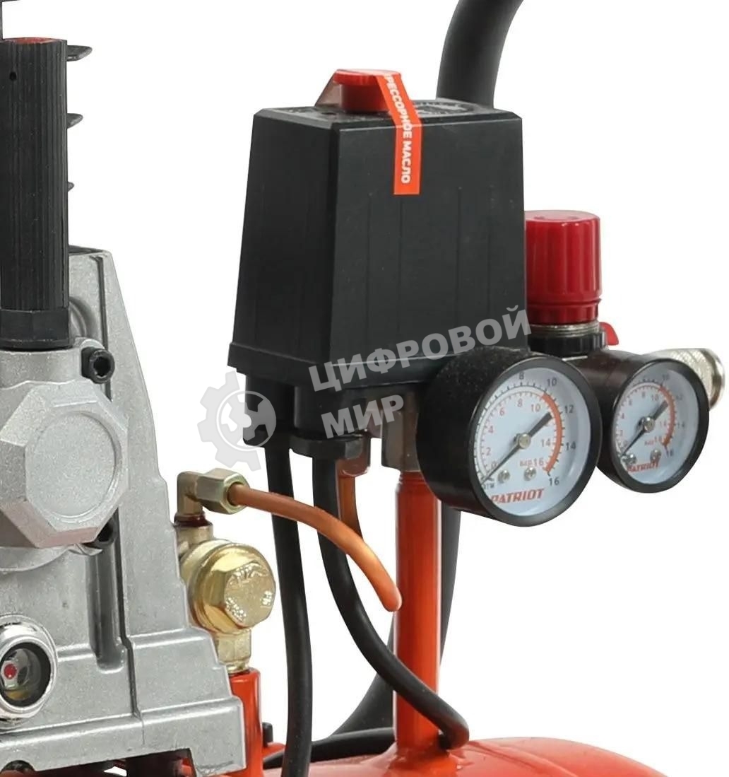 Компрессор поршневой ременной Patriot PTR 50-360I, 360 л/мин, 10 бар, 2200 Вт, 50 л, быстросъемный 1/4