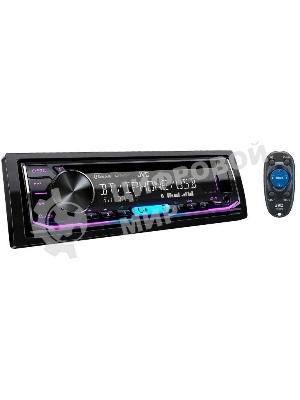 Автомагнитола JVC KD-T902BT, 1 DIN, CD, Bluetooth, USB Type-A, AUX, пульт ДУ, съёмная панель