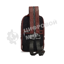 Рюкзак слинг мужской The Bridge Ludovico 053126LZ/1A коричневый натур.кожа