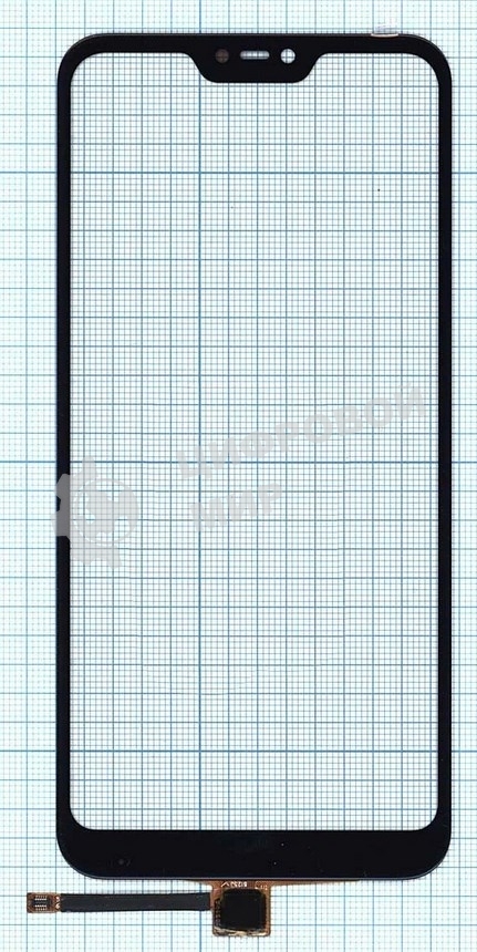 Сенсорное стекло (тачскрин) для Xiaomi Redmi 6 Pro/Mi A2 Lite, черное
