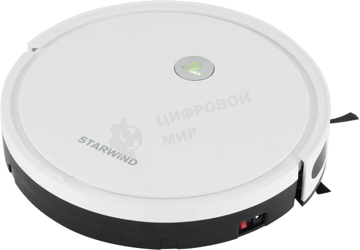Робот-пылесос Starwind SRV4575 белый, 15 Вт, 2000 мА·ч Li-Ion, уборка влажная/сухая, пылесборник контейнер 0.3 л
