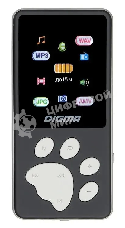 Плеер Hi-Fi Flash Digma S4 8Gb черный/серый/1.8