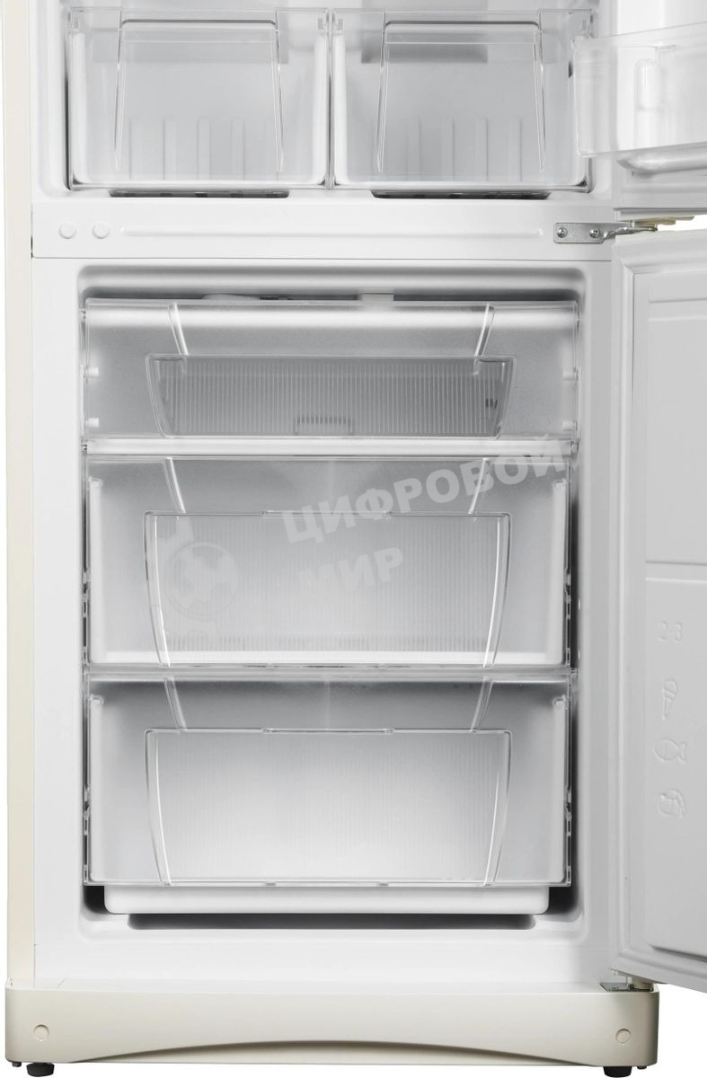 Холодильник Stinol STS 167 E бежевый двухкамерный 195/104 л морозилка снизу