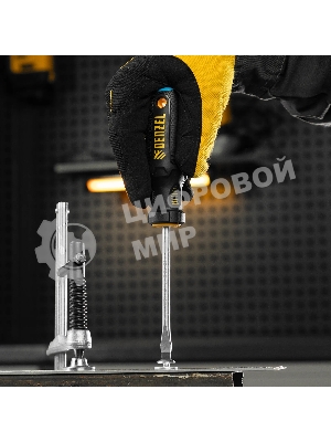 Отвертка Denzel SL6x100 мм, S2, 3к рукоятка