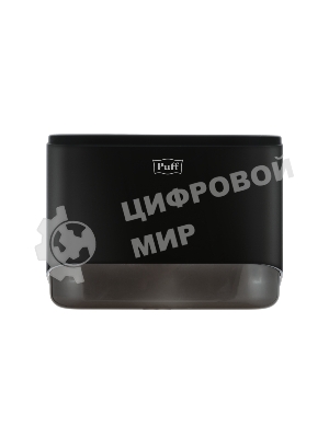 Диспенсер бумажных полотенец Puff-5140Bl черный, с замком, ABS-пластик
