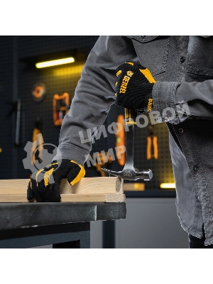 Молоток-гвоздодер Denzel 350 г, цельнометаллический, двухкомпонентная рукоятка