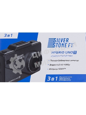 Видеорегистратор Silverstone F1 HYBRID UNO S GPS, 1920x1080, 2.3