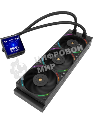 Система жидкостного охлаждения Thermalright Hyper Vision 360 ARGB Soc-AM5/AM4/1151/1200/2066/2011/1700 черный 4-pin 29.6dB Al LCD Ret (H-VISION-360-BL-ARGB)