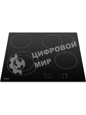 Электрическая варочная панель Weissgauff HV 640 BA, Hi-Light, независимая, черный