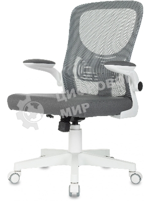 Кресло Бюрократ ASTER N-W TW-04 Neo Grey темно-серый, сетка/ткань, 120 кг, механизм качания