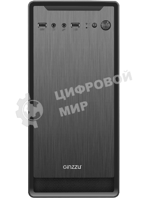 Компьютерный корпус Ginzzu B180 2хUSB 2.0,AU w/o PSU