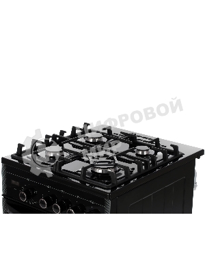 Плита газовая Gefest ПГ 5500-03 0044 черный, конфорок 4 шт, духовка 52 л, 50 см x 85 см x 58.5 см