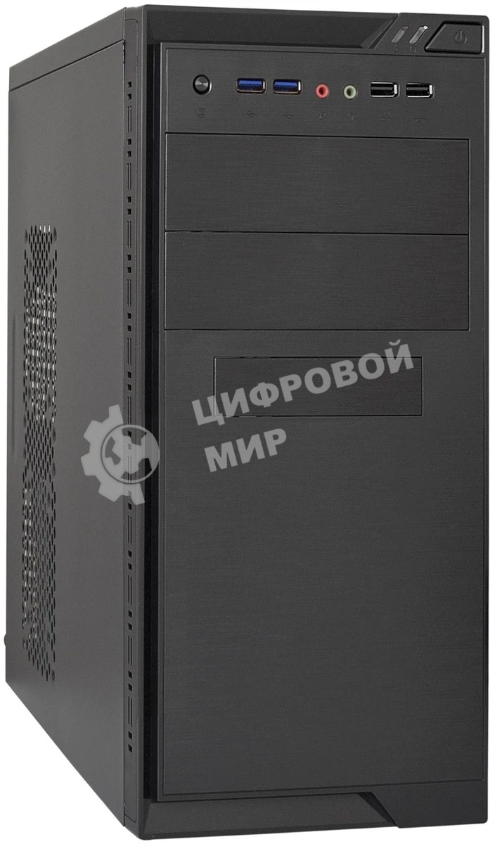 Компьютерный корпус Minitower ExeGate MA-372UX-UNS500 (mATX, БП UNS500 с вент. 12см, 2хUSB+2хUSB3.0, аудио, черный)