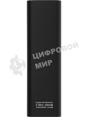 Внешний SSD Netac Z SLIM, 250 Gb, USB 3.2 Gen 2 Type-C, R/W 550/480, черный