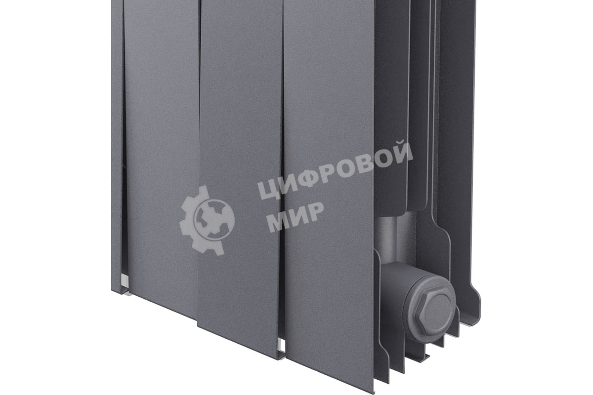 Радиатор биметаллический Royal Thermo PianoForte 500 Серебристый VR80 - 8 секц.