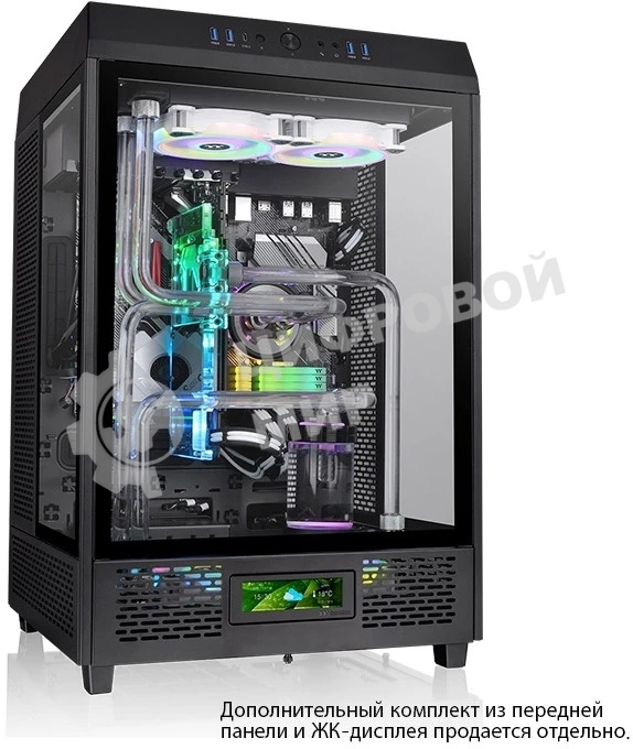 Компьютерный корпус Thermaltake The Tower 500 черный без БП ATX 1x120мм 3x140мм 4xUSB 3.0 2xUSB3.1 audio bott PSU