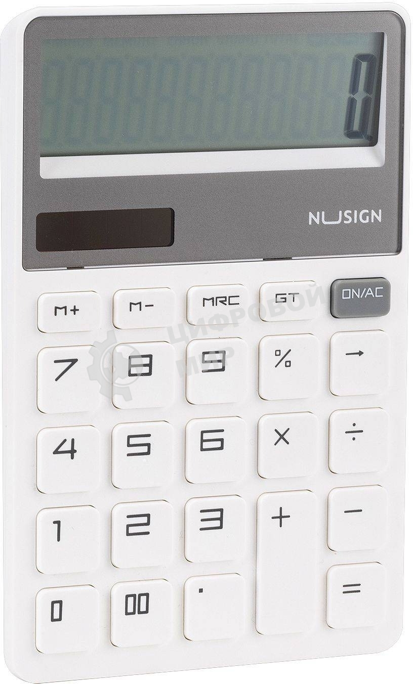 Калькулятор настольный Deli Nusign ENS042WHITE белый 12-разр.