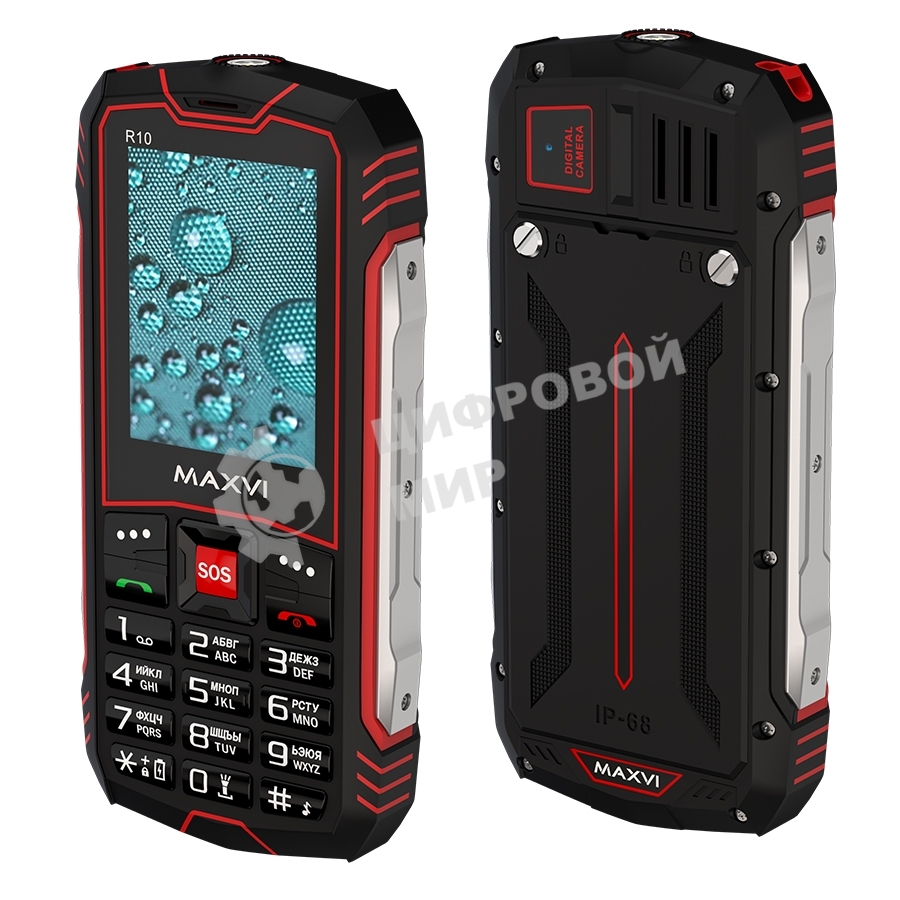 Мобильный телефон Maxvi R10 красный