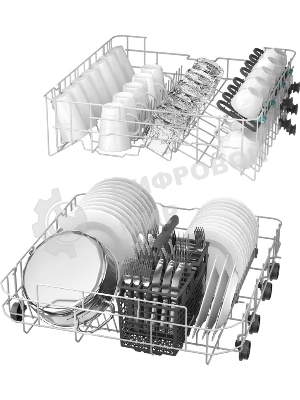 Посудомоечная машина Candy Rapido CF 4A7E0W-08, белый, 59.8 см, 14 компл., 49 дБ, класс A