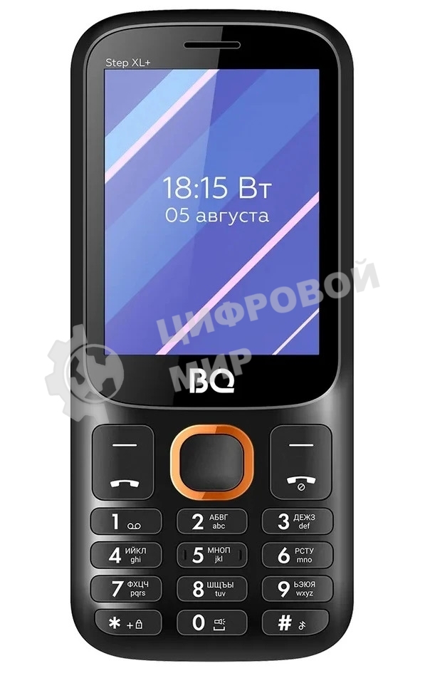 Мобильный телефон BQ 2820 Step XL+ черный/оранжевый