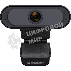 Веб-камера Defender G-lens 2581 1920x1080, 30 кадр/с, USB, микрофон, автофокус, крепление на мониторе