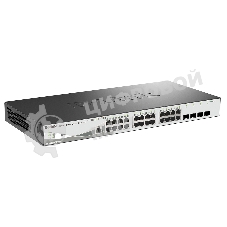 Коммутатор D-Link DGS-1210-28P/ME/B2A, 24×1 Гбит/с + 4×1 Гбит/с SFP, управляемый