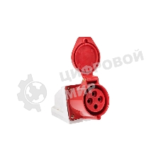 Розетка стационарная наружная EKF ps-114-16-380 16А 380В 3P+РЕ IP44 (114)